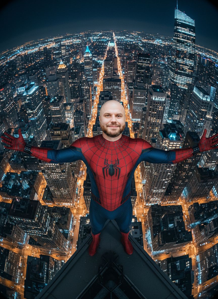 Prompt Spider-Man View Toàn Thành Phố